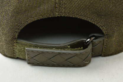 ボッテガヴェネタ キャップ/帽子 BOTTEGA VENETA メンズ ベースボールキャップ アーミーグリーン 495486【中古】