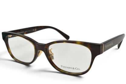 ティファニー メガネ Tiffany & Co. TF2263-D スクエア型 セルフレーム フルリム クリングス アジアンフィット ロゴ アイウェア レディース【中古】