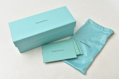 ティファニー メガネ Tiffany & Co. TF2263-D スクエア型 セルフレーム フルリム クリングス アジアンフィット ロゴ アイウェア レディース【中古】