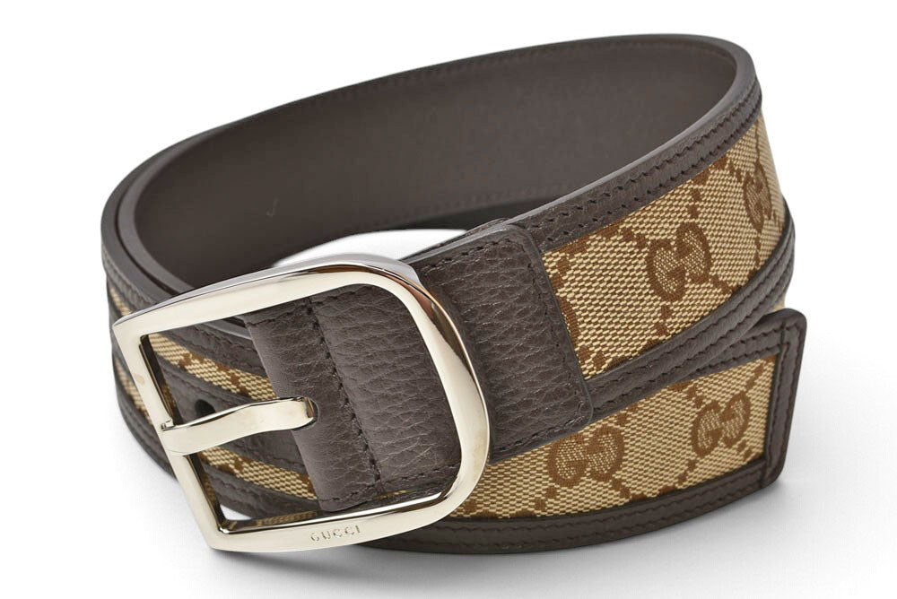 グッチ ベルト ユニセックス GUCCI GGブラウン/ベージュ 449716 サイズ90 アパレル【中古】