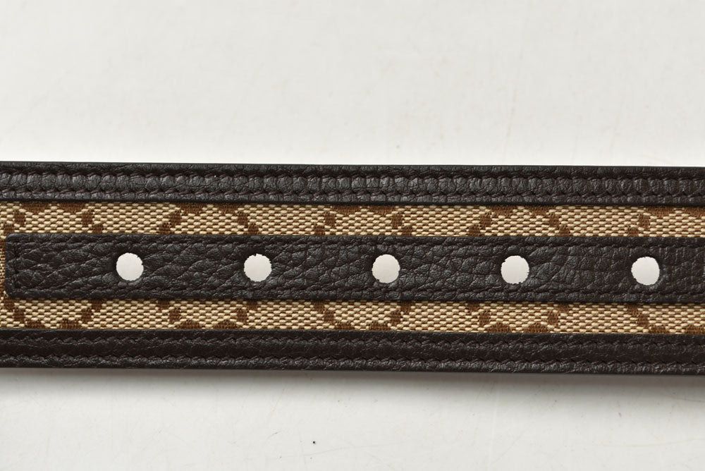グッチ ベルト ユニセックス GUCCI GGブラウン/ベージュ 449716 サイズ90 アパレル【中古】