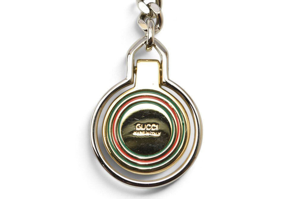 グッチ キーホルダー GUCCI オールドグッチ ヴィンテージ シェリーライン バッグチャーム レディース メンズ【中古】