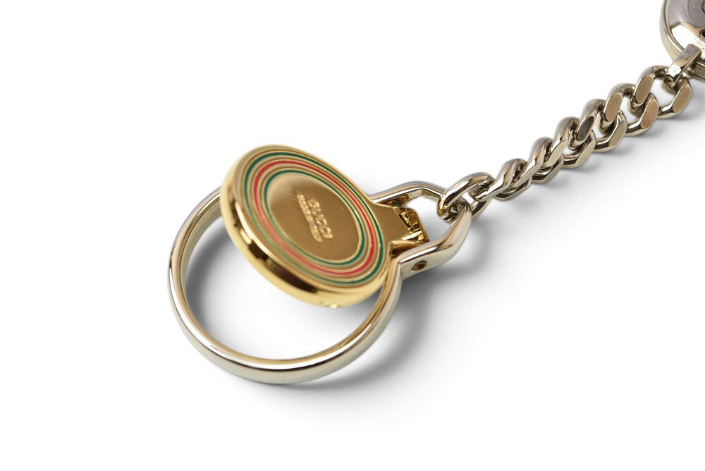 グッチ キーホルダー GUCCI オールドグッチ ヴィンテージ シェリーライン バッグチャーム レディース メンズ【中古】