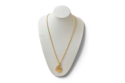 イヴサンローラン ネックレス/ペンダント ユニセックス YVES SAINT LAURENT ヴィンテージゴールド リーフモチーフ YSL【中古】