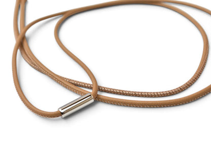 エルメス チョーカー/ネックレス HERMES Hエキップ バッファローホーン Hロゴ ソンジュ ピンク/ベージュ レディース 【中古】