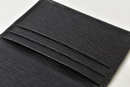 フェラガモ カードケース Salvatore Ferragamo 667062 型押しカーフ 名刺入れ NERO ブラック 黒 メンズ/レディース 【中古】