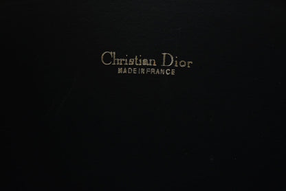 クリスチャンディオール クラッチバッグ ヴィンテージ Christian Dior ハニカム柄 セカンドバッグ ポーチ PVC ブラック 黒 レディース/メンズ【中古】
