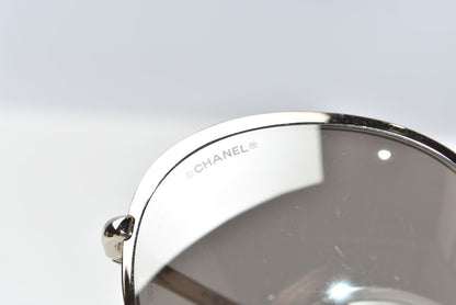 シャネル サングラス CHANEL 4206 アイウェア シルバー マーブル/ブルー/グリーン レディース【中古】