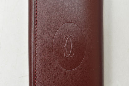 カルティエ キーケース/キーホルダー ヴィンテージ Cartier 6連 マスト ドゥ カルティエ ボルドー 2Cロゴ L300092 【中古】