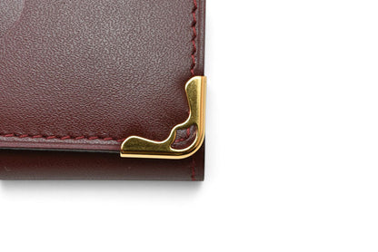 カルティエ キーケース/キーホルダー ヴィンテージ Cartier 6連 マスト ドゥ カルティエ ボルドー 2Cロゴ L300092 【中古】