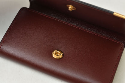 カルティエ キーケース/キーホルダー ヴィンテージ Cartier 6連 マスト ドゥ カルティエ ボルドー 2Cロゴ L300092 【中古】