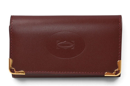 カルティエ キーケース/キーホルダー ヴィンテージ Cartier 6連 マスト ドゥ カルティエ ボルドー 2Cロゴ L300092 【中古】