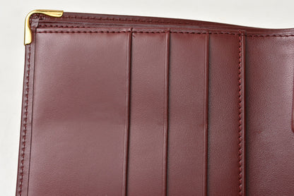 カルティエ 折財布/二つ折り財布 ヴィンテージ Cartier メンズ マスト ドゥ カルティエ ボルドー 73184192【中古】