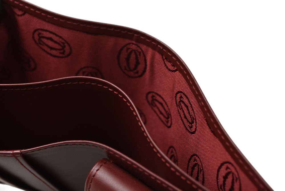 カルティエ 折財布/二つ折り財布 ヴィンテージ Cartier メンズ マスト ドゥ カルティエ ボルドー 73184192【中古】