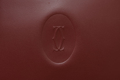 カルティエ 折財布/二つ折り財布 ヴィンテージ Cartier メンズ マスト ドゥ カルティエ ボルドー 73184192【中古】
