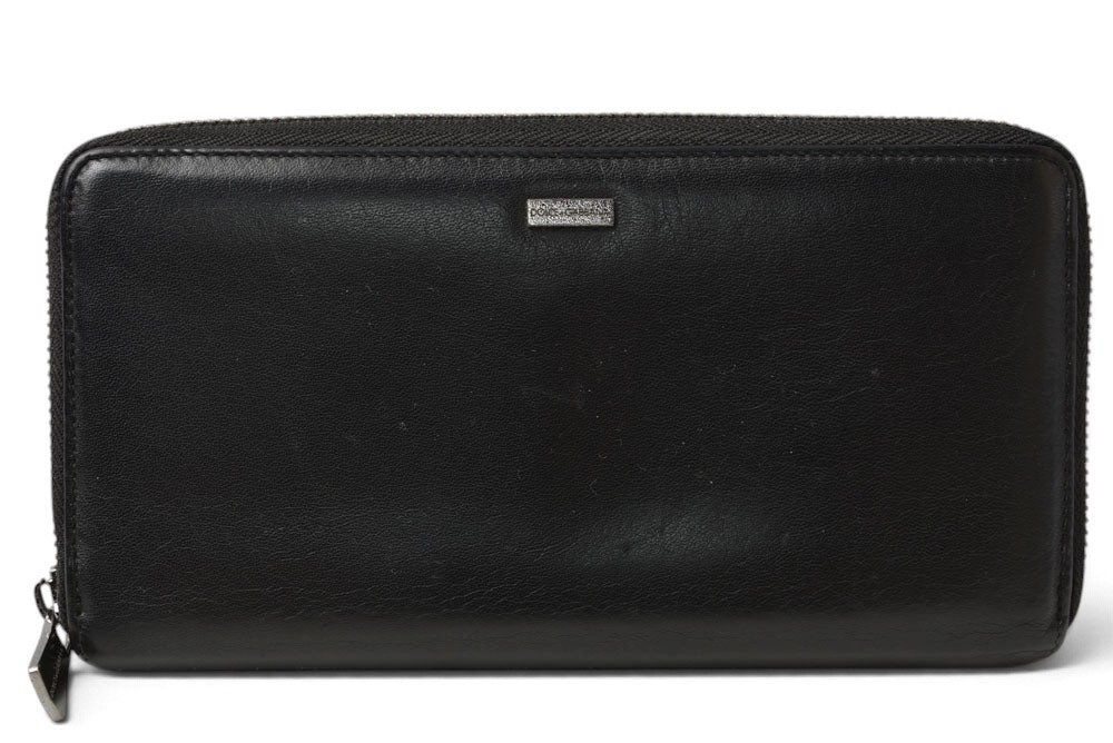 ドルチェアンドガッバーナ 財布 DOLCE&GABBANA/ドルガバ 長財布 ブラック メンズ/レディース【中古】