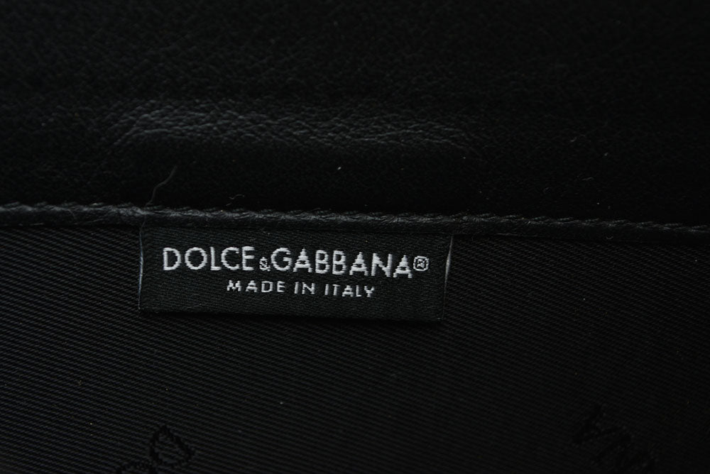 ドルチェアンドガッバーナ 財布 DOLCE&GABBANA/ドルガバ 長財布 ブラック メンズ/レディース【中古】