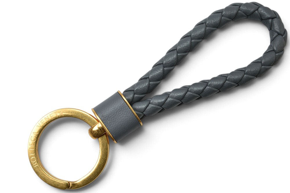 ボッテガヴェネタ キーリング/キーホルダー アウトレット BOTTEGA VENETA 651820 グレー/ゴールド