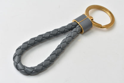ボッテガヴェネタ キーリング/キーホルダー アウトレット BOTTEGA VENETA 651820 グレー/ゴールド