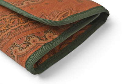 エトロ 未使用 ポーチ/小物入れ/長財布 ETRO ヴィンテージ ペイズリー ブラウン/グリーン【中古】