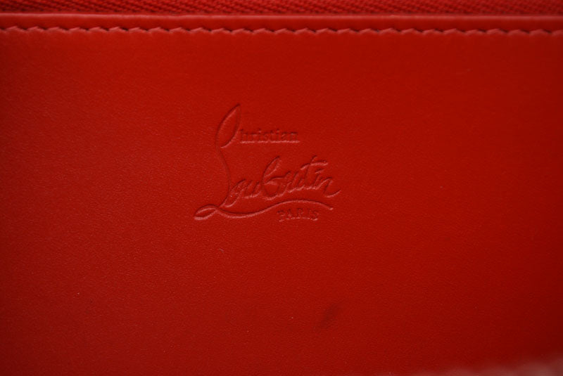 クリスチャンルブタン 財布 Christian louboutin 長財布/Panettone Zipped ベゴニア/シルバー 1185059【中古】