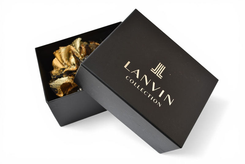 【中古】 ランバン コサージュ LANVIN ブローチ ブラック ゴールド金具 ヴィンテージ フォーマル 卒業式 入学式 結婚式 アクセサリー レディース 希少 レア