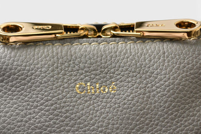 クロエ ショルダーバッグ Chloe ハンドバッグ ダリア ミディアム レザー 2way グレー【中古】