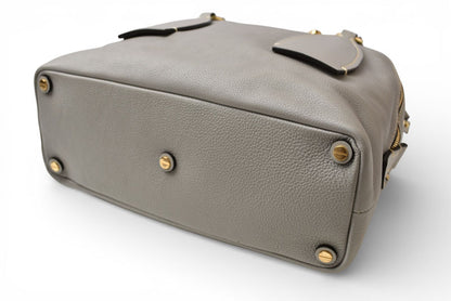 クロエ ショルダーバッグ Chloe ハンドバッグ ダリア ミディアム レザー 2way グレー【中古】