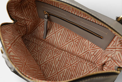 クロエ ショルダーバッグ Chloe ハンドバッグ ダリア ミディアム レザー 2way グレー【中古】