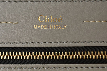 クロエ ショルダーバッグ Chloe ハンドバッグ ダリア ミディアム レザー 2way グレー【中古】