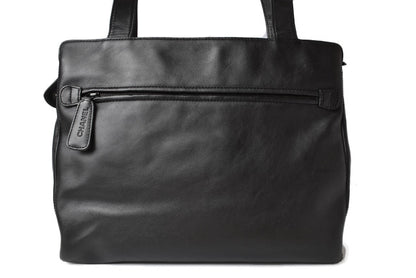 シャネル ショルダーバッグ/トートバッグ A4 CHANEL ココマーク ラムレザー ブラック