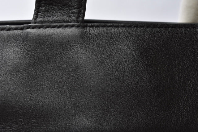 シャネル ショルダーバッグ/トートバッグ A4 CHANEL ココマーク ラムレザー ブラック