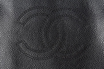 シャネル ショルダーバッグ/トートバッグ A4 CHANEL ココマーク キャビアスキン ブラック 中古