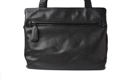シャネル ショルダーバッグ/トートバッグ A4 CHANEL ココマーク キャビアスキン ブラック 中古