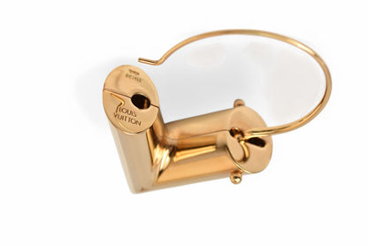 ルイヴィトン ピアス LOUIS VUITTON アクセサリー エセンシャルV M61088 ゴールド 両耳 フープピアス【中古】