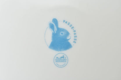 エルメス デザートプレート/皿/ベビー食器 HERMES パスパス アニマル柄 ピンクマルチ 未使用【中古】